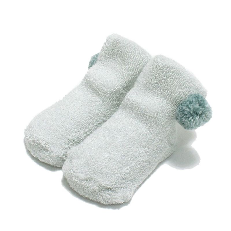 [モクモフ] ベビー パイル ソックス(COLORS) ミント(MI)