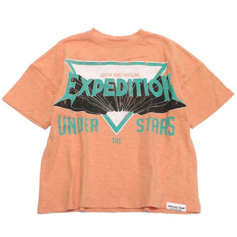 [オフィシャルチーム] スラブ天竺 EXPEDITIONロゴTシャツ ピンク